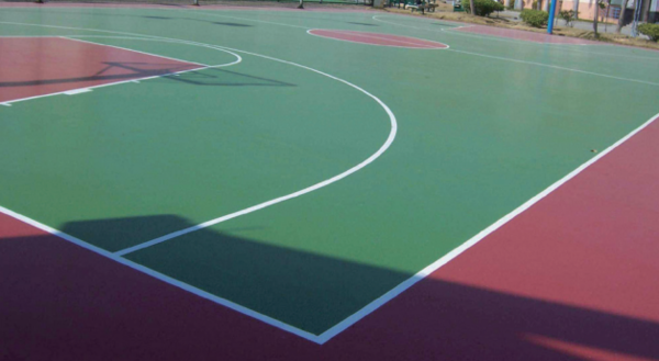 ayx爱游戏体育官方网站河北水利电力学院采用塑胶铺设篮球场跑道
